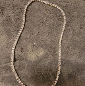 Silver or rose gold color bling out chain
